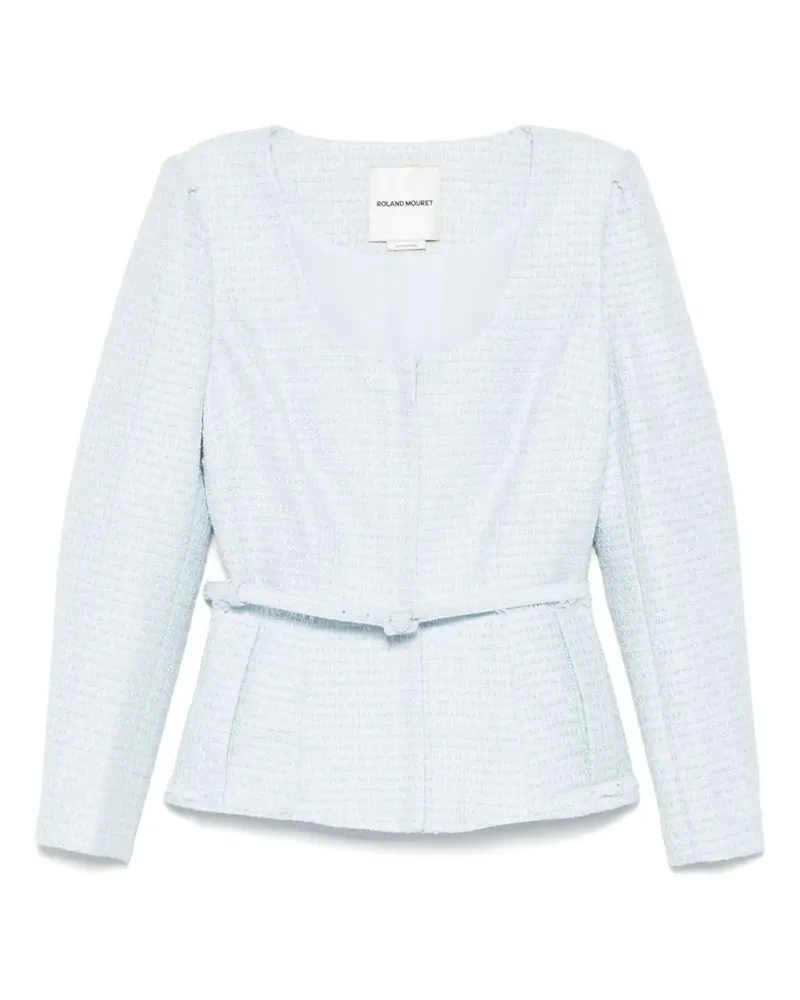 Roland Mouret Jacke aus Bouclé - Blau Blau