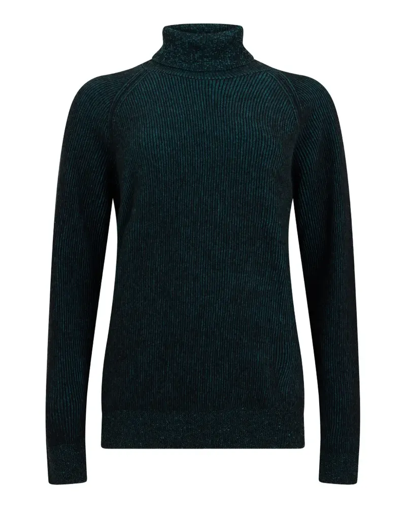 MOORER Gerippter Dacrew-Sv Rollkragenpullover - Grün Grün