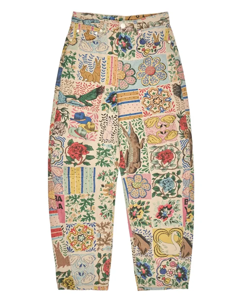 BIMBA Y LOLA printed jeans - Nude Nude