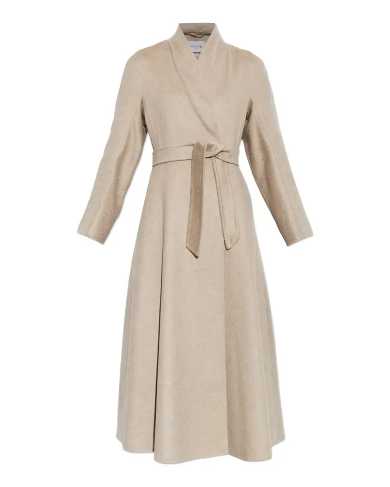 Max Mara Fragola belted cashmere coat - Nude Nude