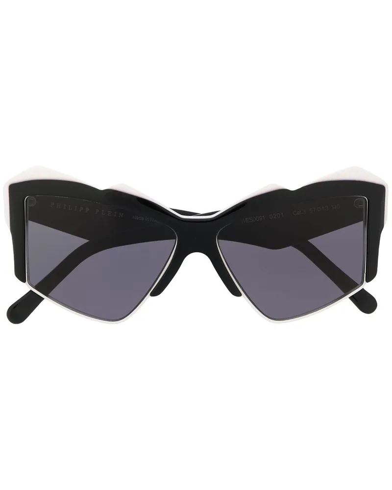 Philipp Plein Oversized-Sonnenbrille - Schwarz Schwarz