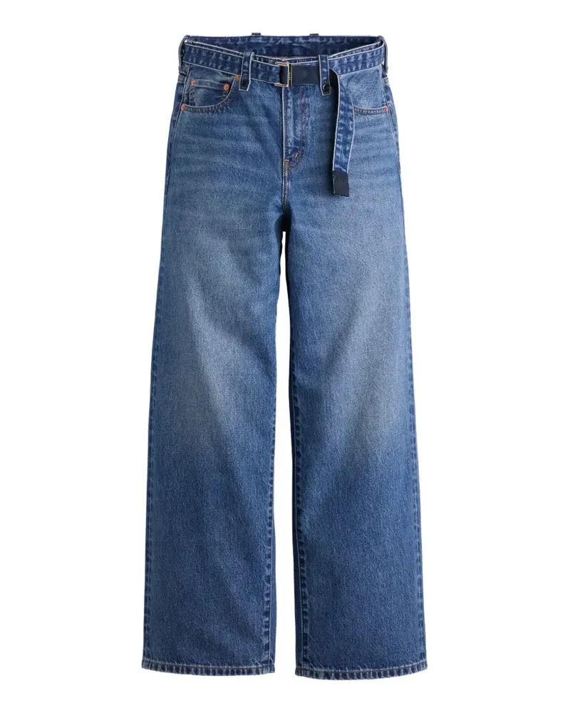 Sacai x Levi’s® belted wide-leg jeans - Blau Blau