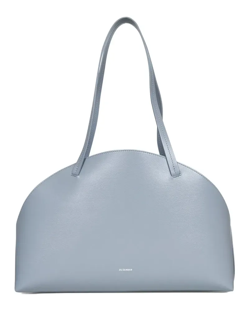 Jil Sander Schultertasche aus Leder - Blau Blau
