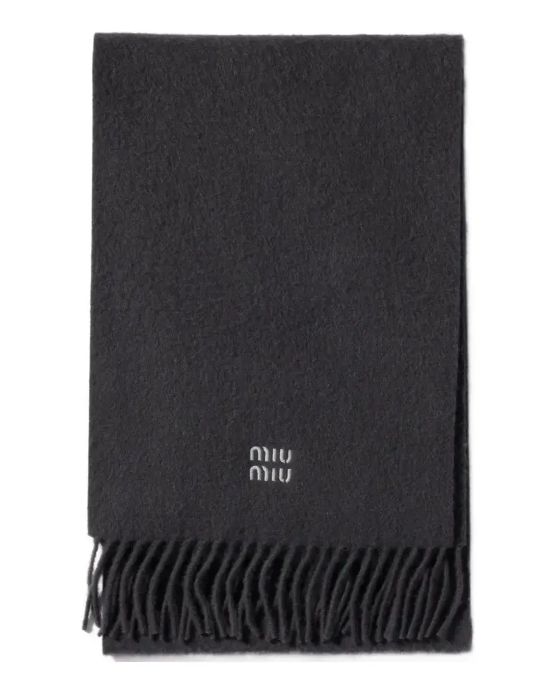 Miu Miu cashmere scarf - Grau Grau
