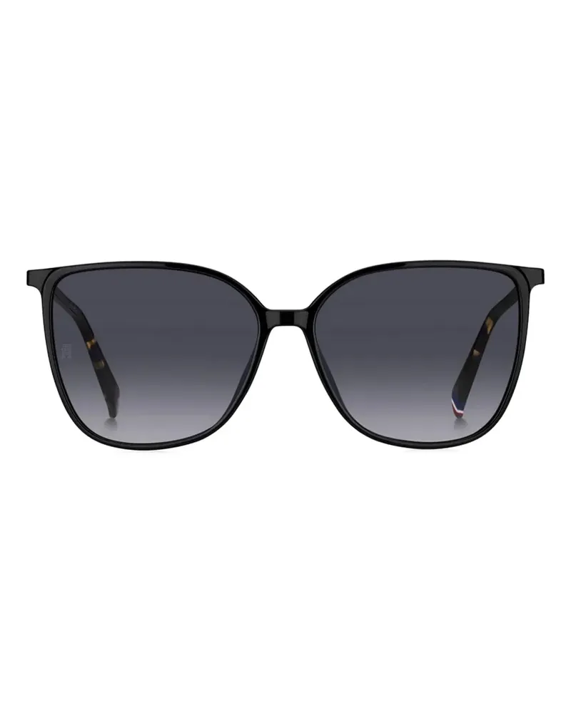 Tommy Hilfiger Sonnenbrille mit eckigem Gestell - Schwarz Schwarz