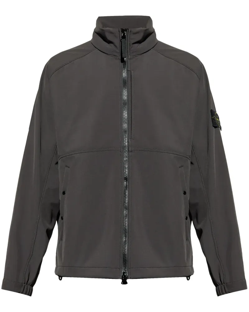 Stone Island Jacke mit Kompass-Patch - Grau Grau