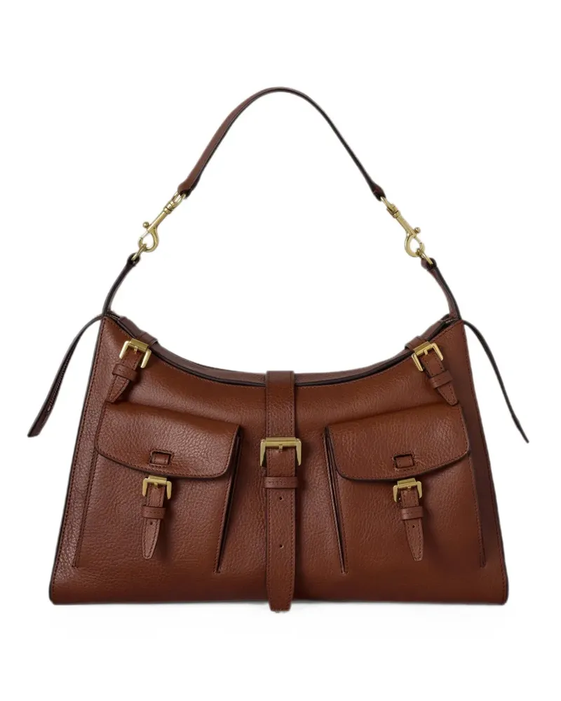 Mulberry Mini Roxanne Schultertasche mit Schnalle - Braun Braun