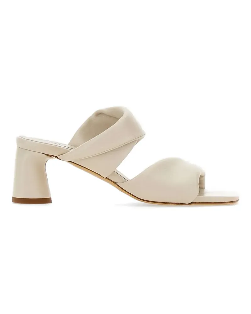 HALMANERA Dally folded strap sandals - Weiß Weiß