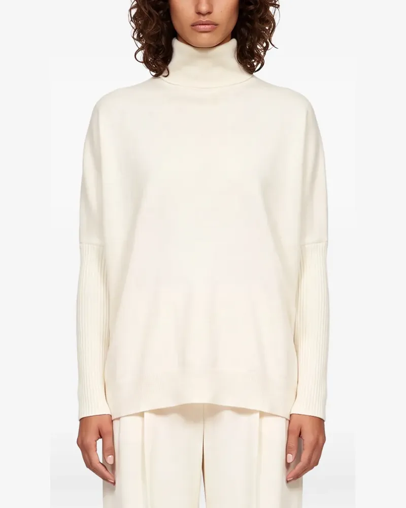 Gotha Margareth roll-neck ribbed-sleeve sweater - Nude Nude