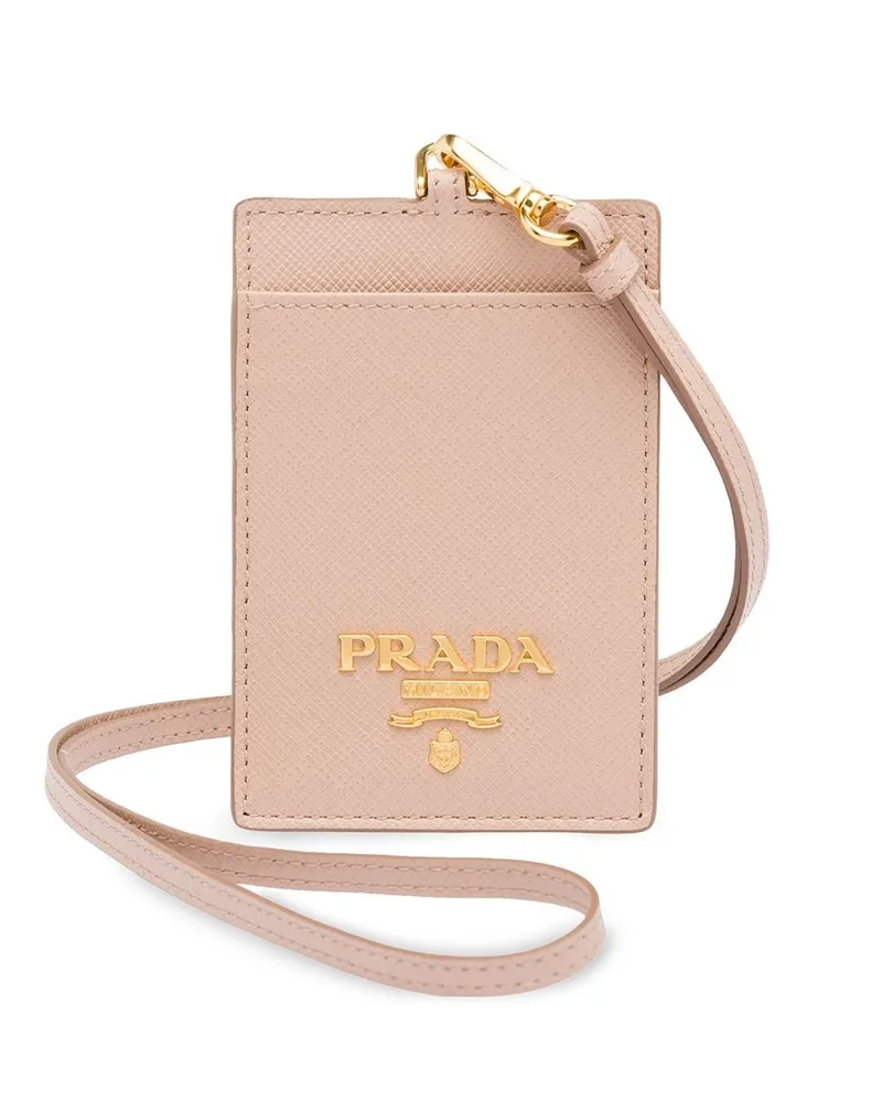 Prada Gepäckanhänger aus Saffiano-Leder - Rosa Rosa