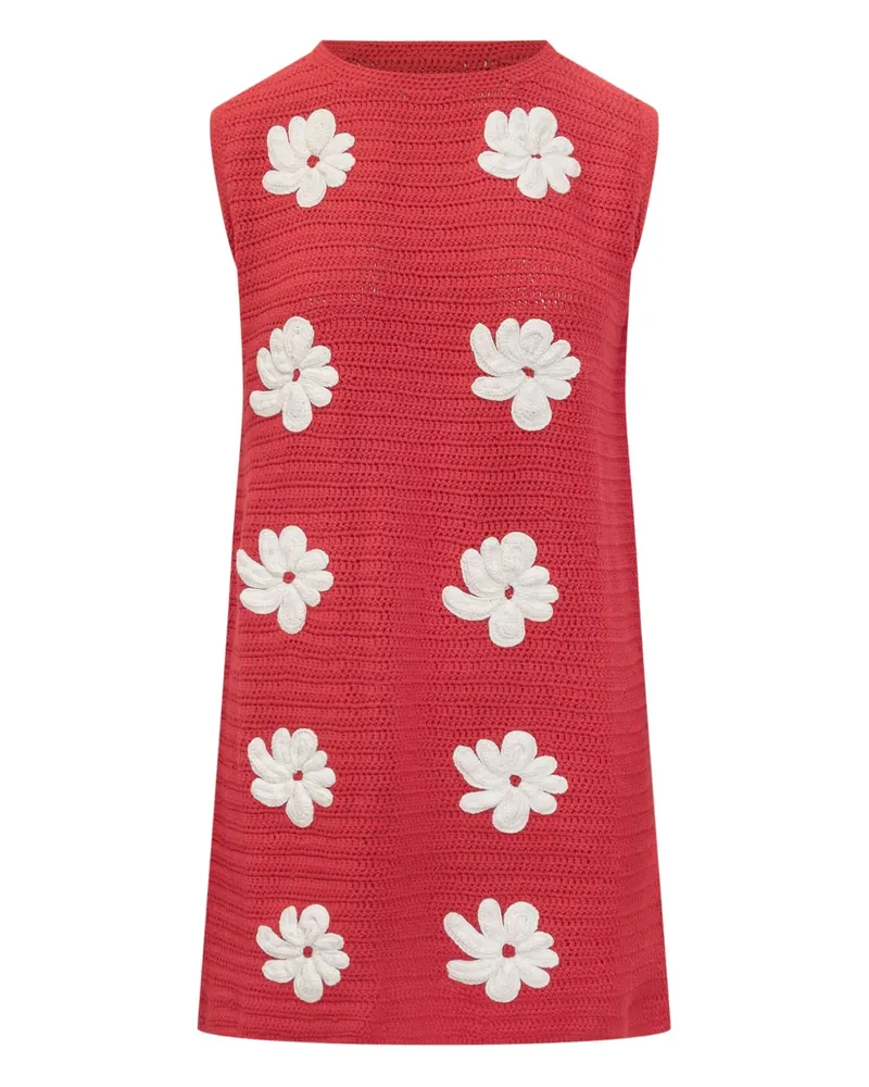 MSGM Gestricktes Kleid - Rot Rot