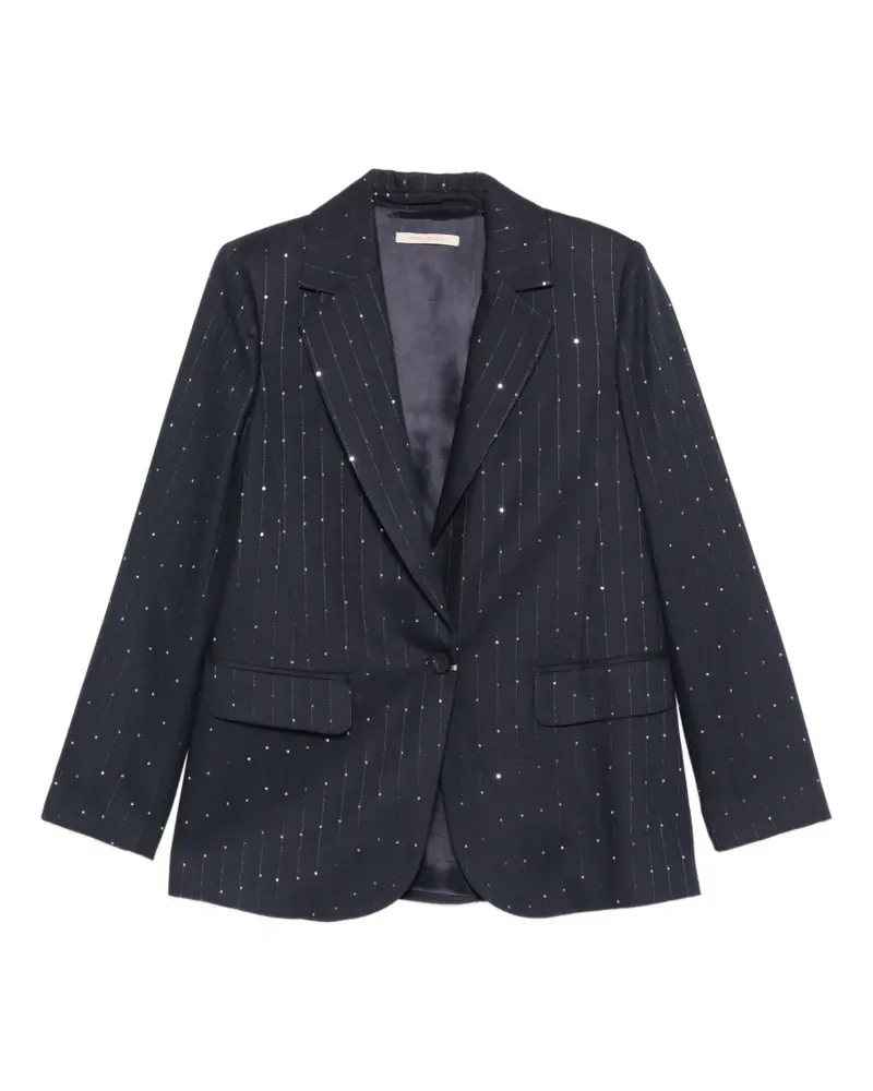 Pennyblack pinstripe sequin-embellished blazer - Blau Blau