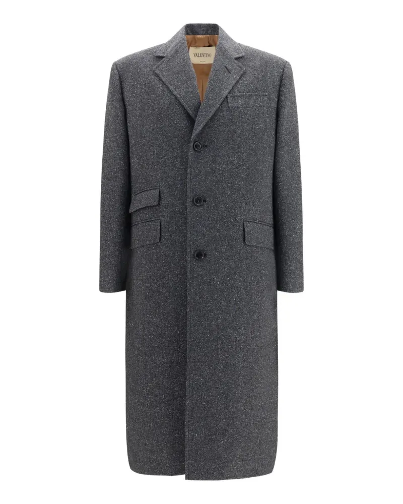 Valentino Garavani Einreihiger Mantel - Grau Grau