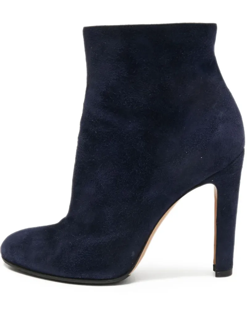 Gianvito Rossi Pre-owned Stiefeletten aus Wildleder 105mm - Blau Blau