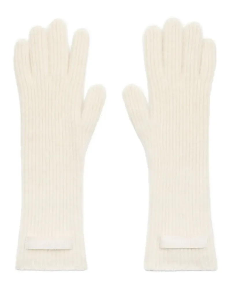 Jacquemus The Gos Grain Handschuhe - Weiß Weiß