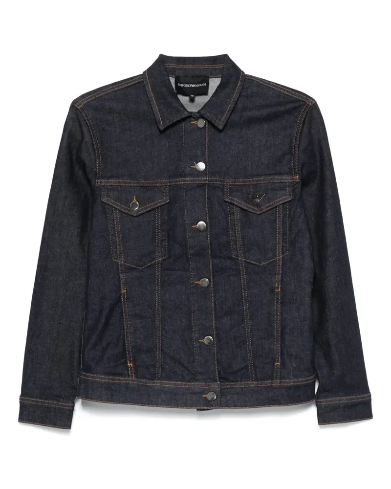 Emporio Armani Klassische Jeansjacke - Blau Blau
