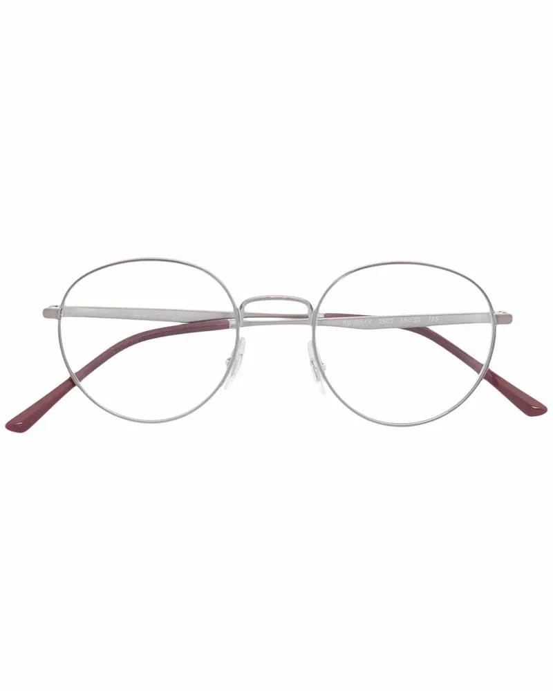 Ray Ban Brille mit rundem Gestell - Metallic Metallic