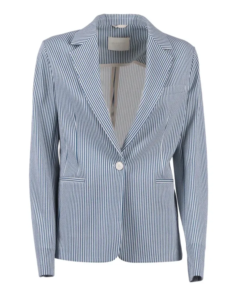CIRCOLO 1901 slim-fit striped jacket - Blau Blau