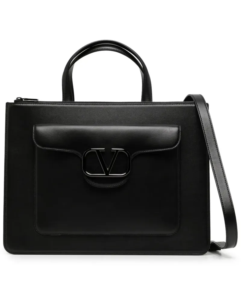 Valentino Garavani Aktentasche mit VLOGO - Schwarz Schwarz