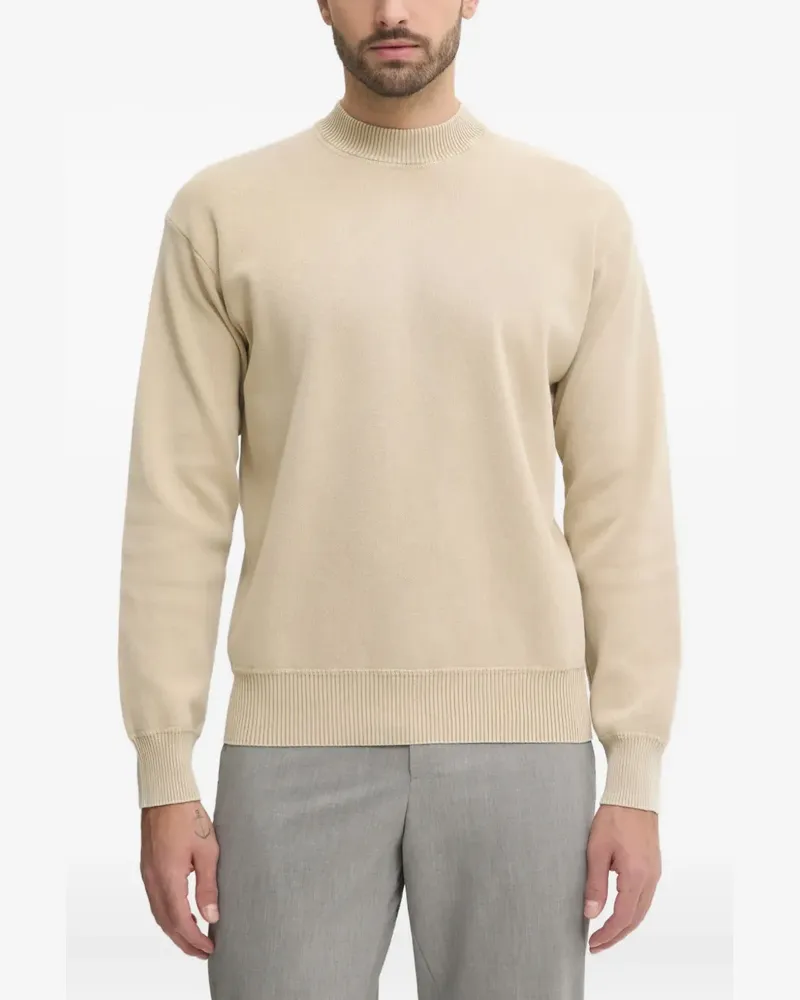 HUGO BOSS Pullover mit Stehkragen - Nude Nude