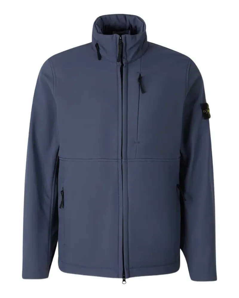 Stone Island Jacke mit Logo-Patch - Blau Blau