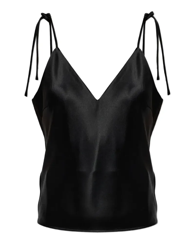 By Malene Birger Pasca tie-fastening top - Schwarz Schwarz