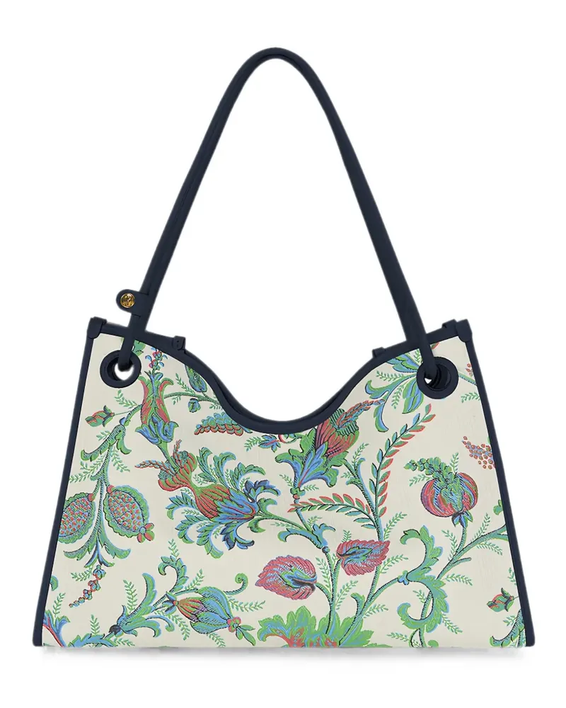 Etro floral-jacquard shoulder bag - Nude Nude