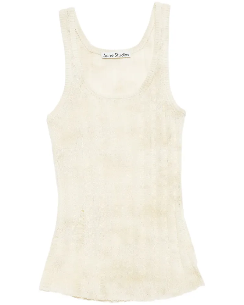 Acne Studios Distressed-Tanktop - Nude Nude