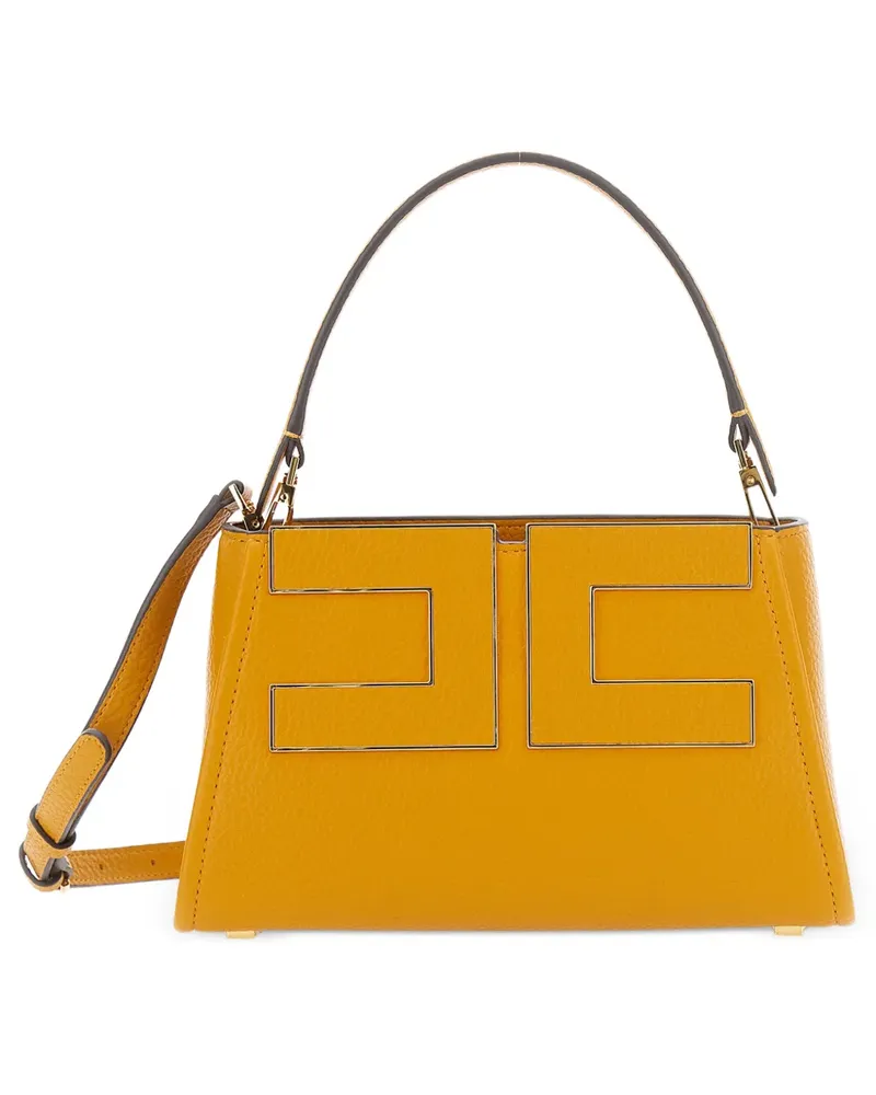 Elisabetta Franchi handbag with logo - Gelb Gelb