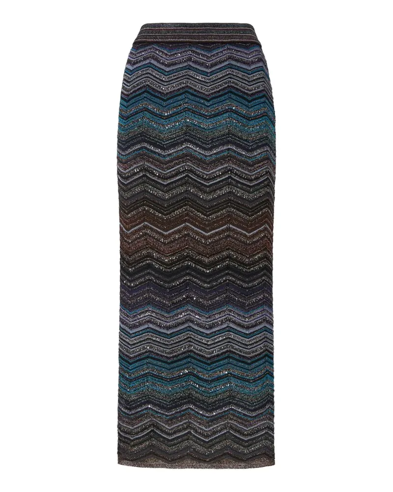 Missoni chevron-pattern maxi skirt - Braun Braun