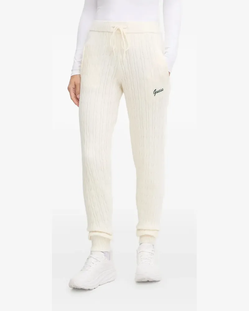 Guess cable-knit track pants - Nude Nude
