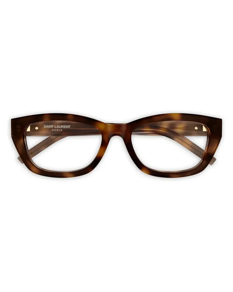 Saint Laurent Brille im Cat-Eye-Design - Braun Braun