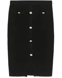 Blumarine ribbed-knit midi skirt Schwarz