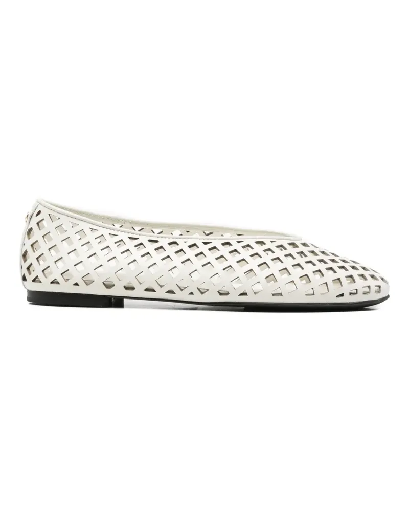 Maje Ballerinas mit Cut-Outs - Weiß Weiß