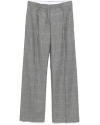 LARDINI Hose mit Prince of Wales-Muster Grau