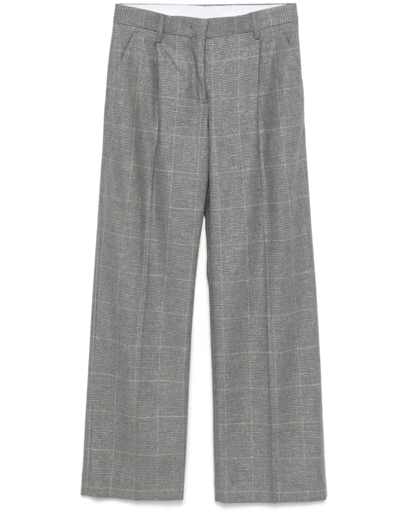 LARDINI Hose mit Prince of Wales-Muster Grau