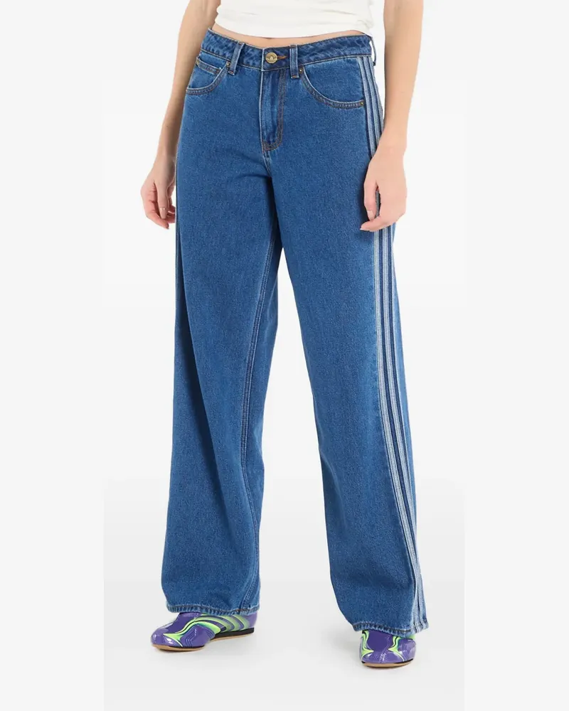 adidas Gestreifte Jeans - Blau Blau