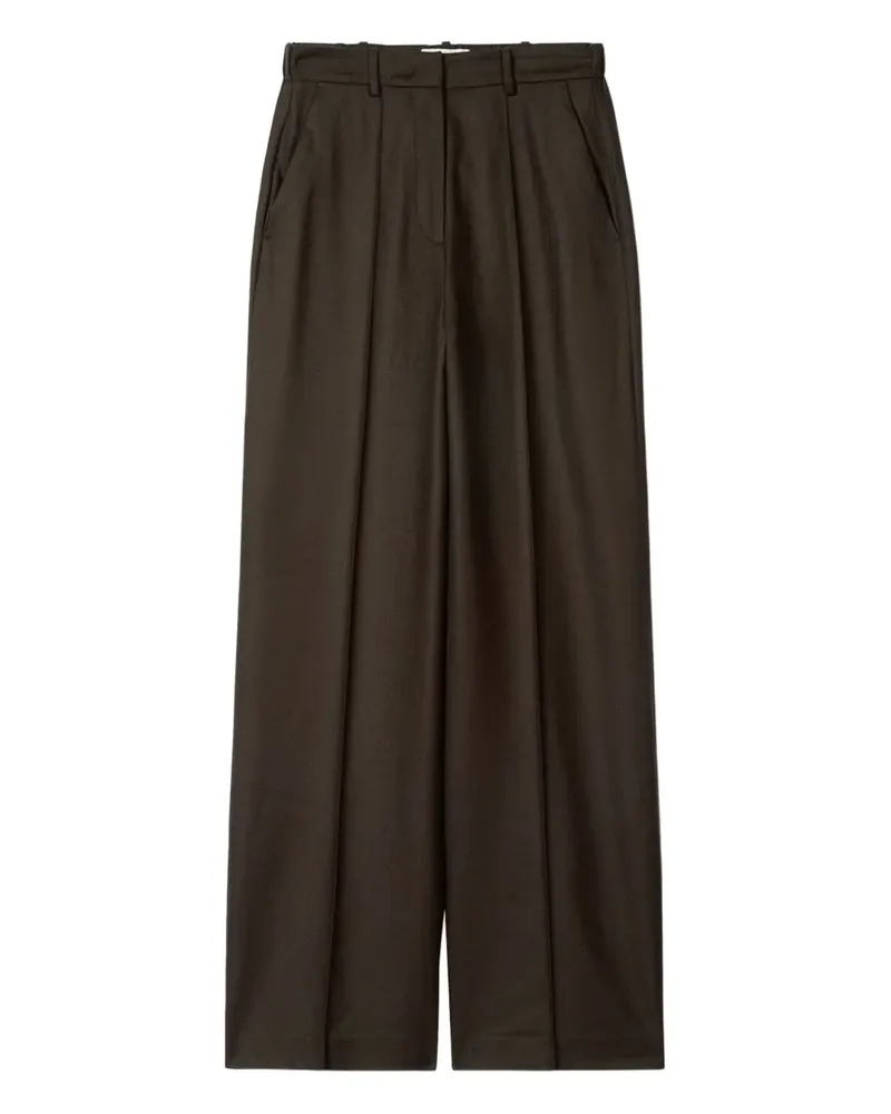 Eric Bompard pleated trousers - Braun Braun