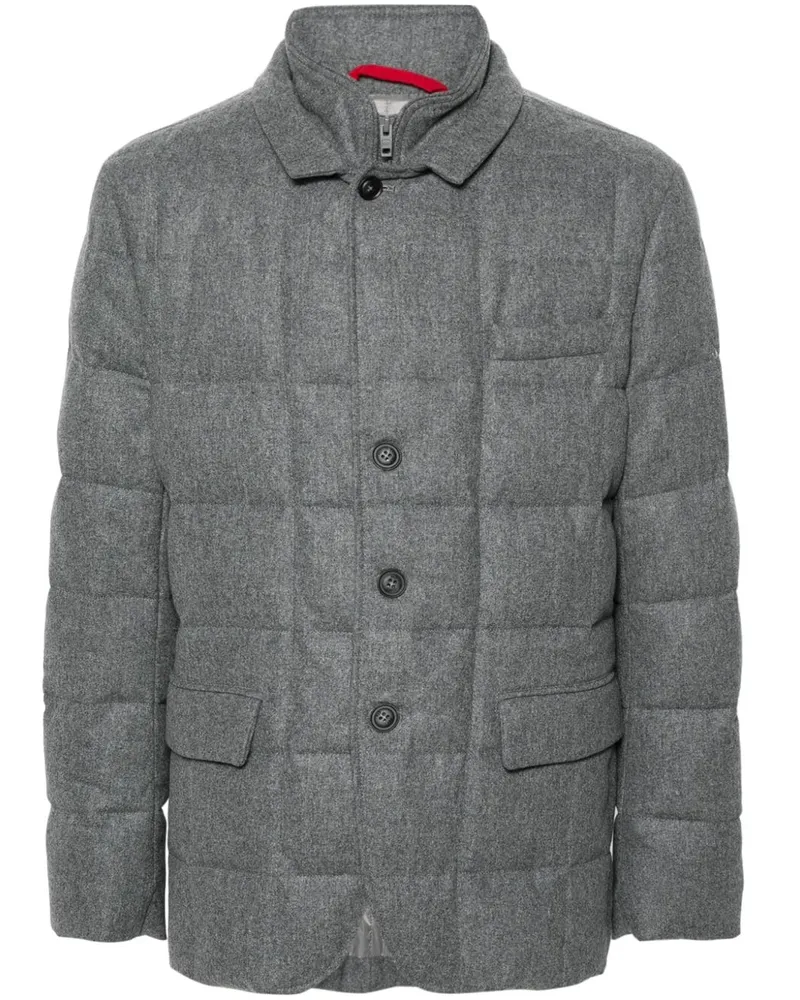 Fay Jacke mit doppelter Front - Grau Grau