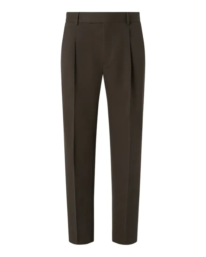 Ermenegildo Zegna Klassische Hose aus Baumwolle und Wolle - Grün Grün