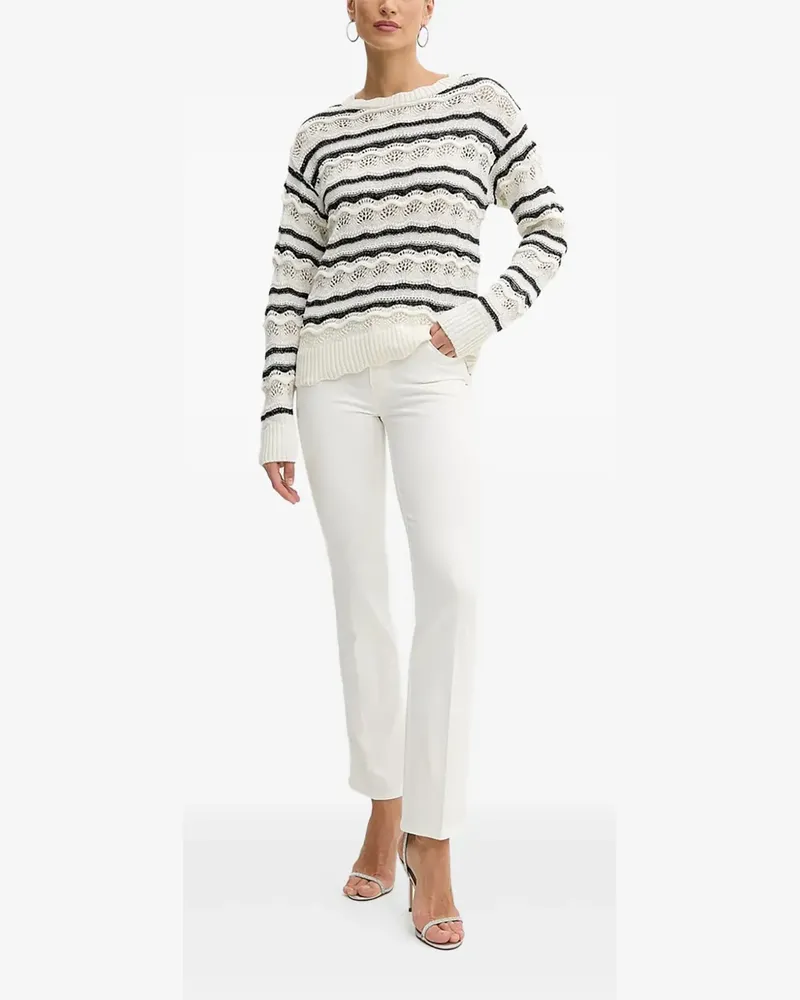 Guess Gestreifter Pullover - Nude Nude