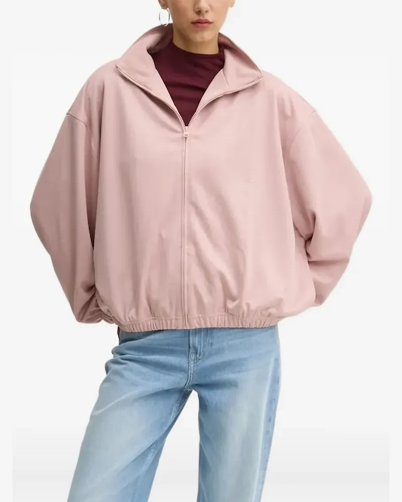HUGO BOSS Sweatshirt mit Jacquard-Logo - Rosa Rosa