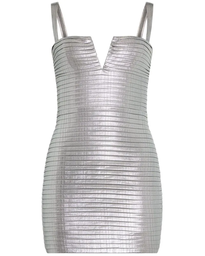 Retrofête Liora Minikleid - Silber Silber