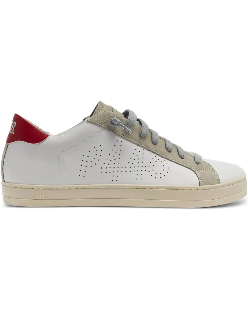 P448 Perforierte John Sneakers - Weiß Weiß