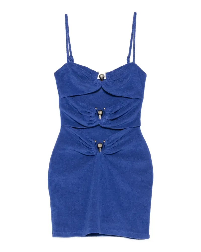 Christopher Esber pierced mini dress - Blau Blau