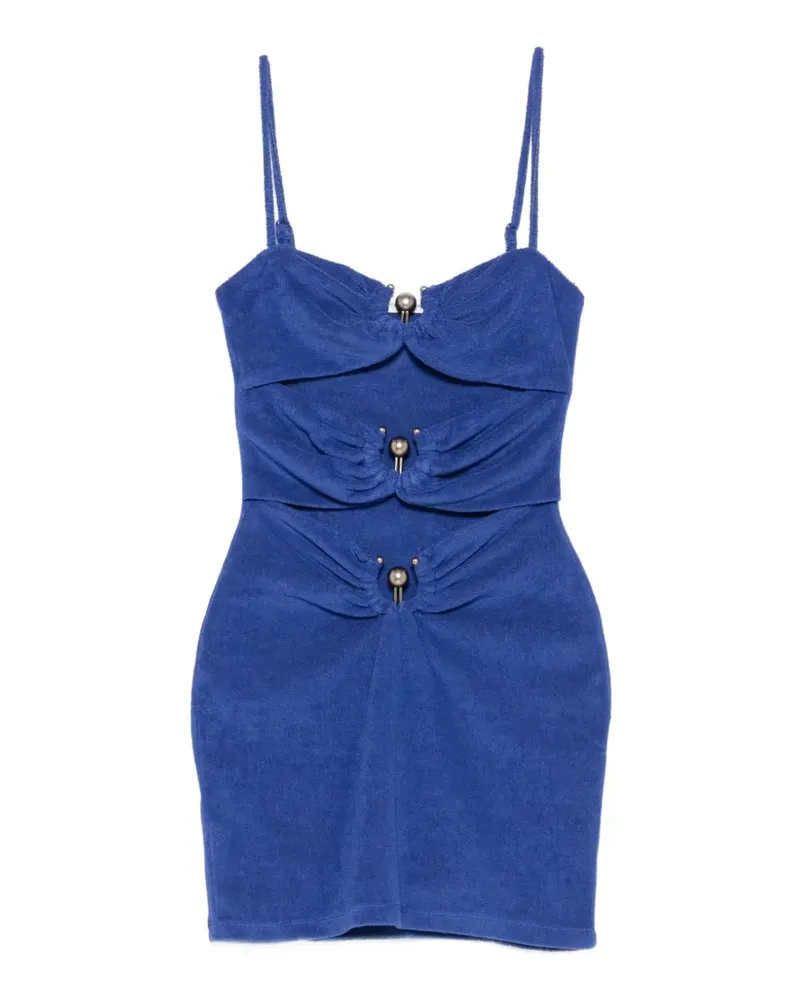 Christopher Esber Minikleid mit Piercing - Blau Blau