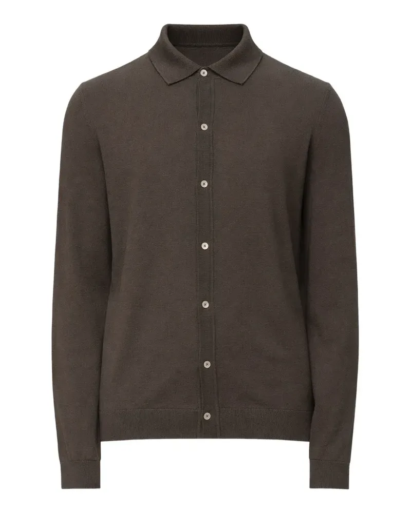 HUGO BOSS Geknöpfter Cardigan - Braun Braun