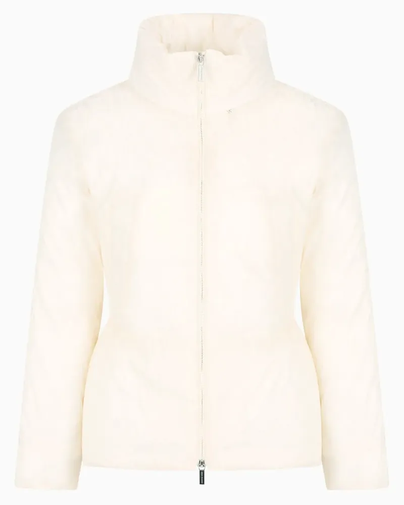 Armani Exchange Gefütterte Jacke mit Reißverschluss - Weiß Weiß