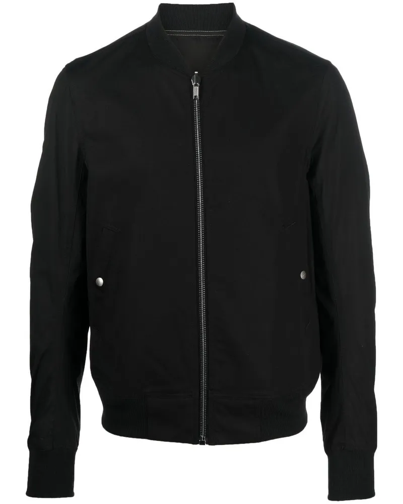 Rick Owens Klassische Bomberjacke - Schwarz Schwarz