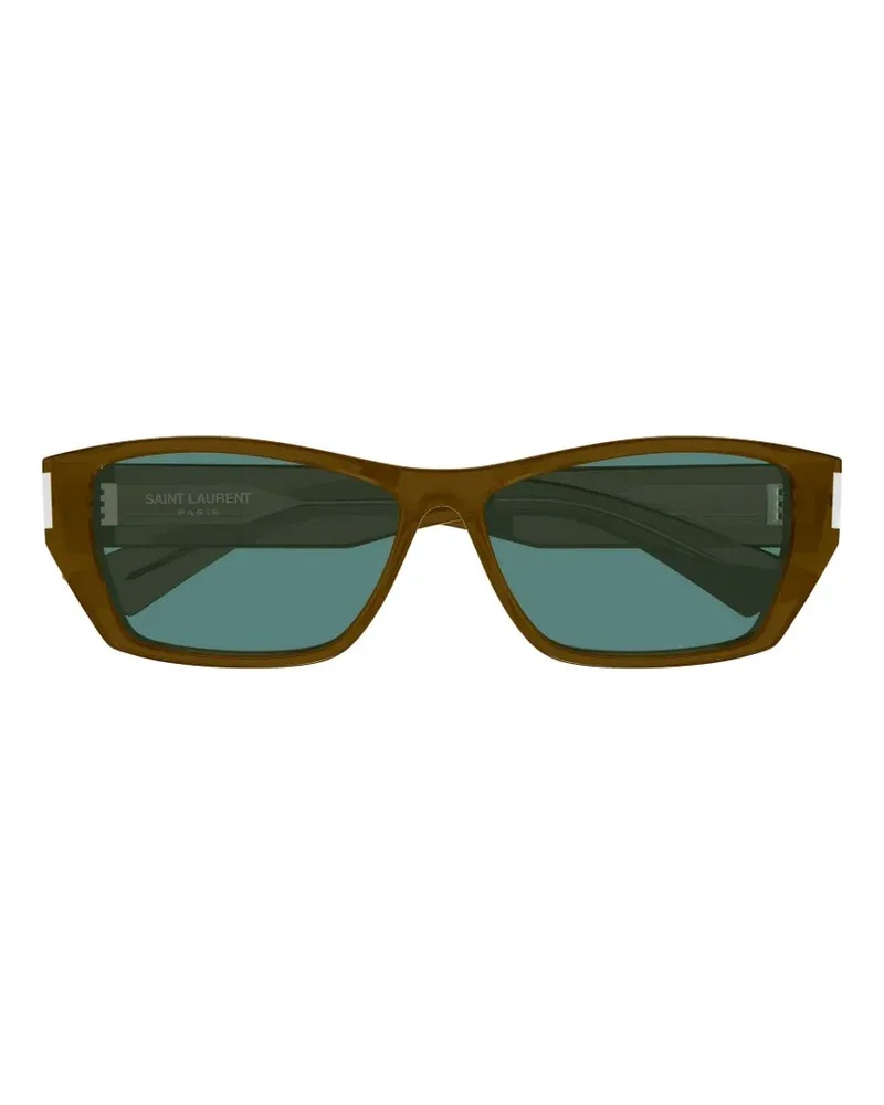 Saint Laurent rectangle-frame sunglasses - Braun Braun